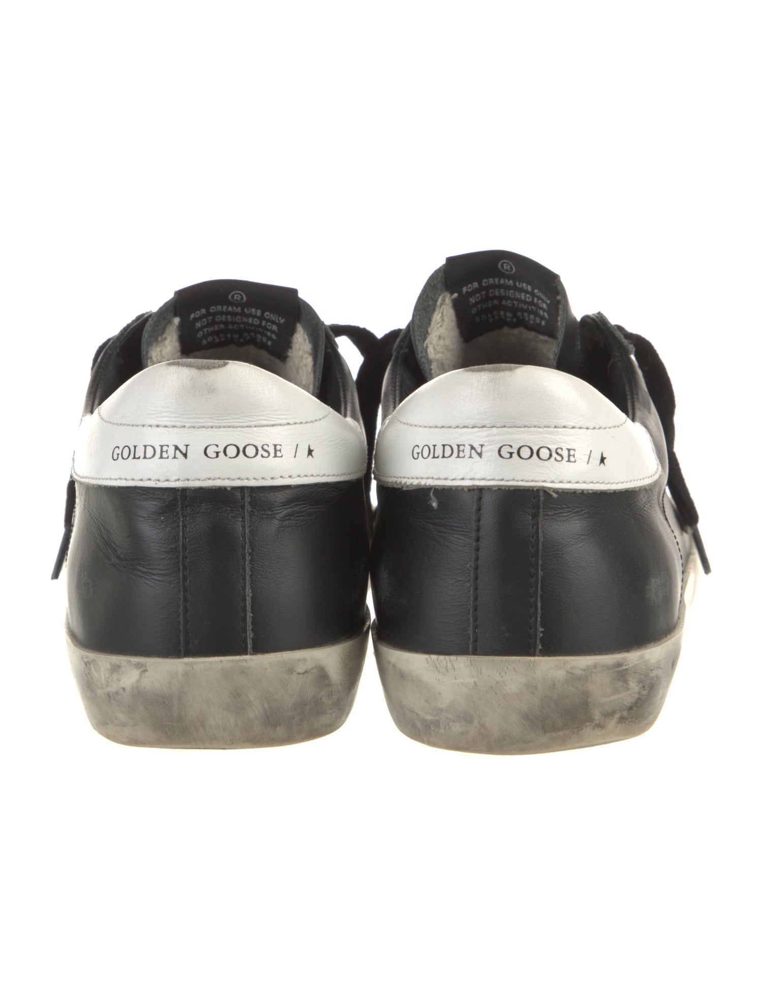 Golden Goose Leather Colorblock Pattern Sneakers